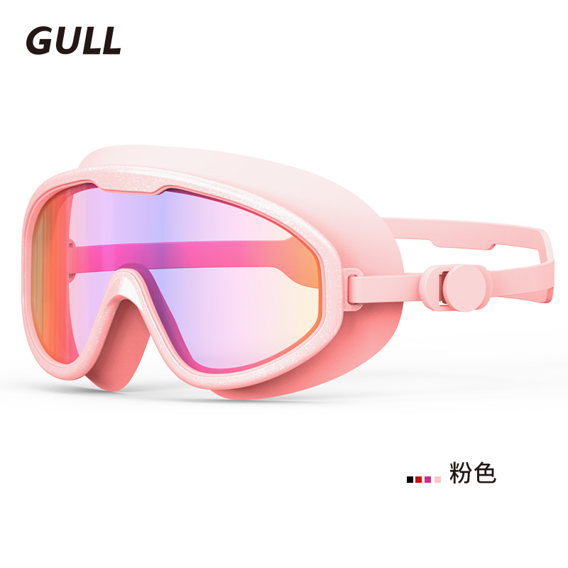 推荐GULL泳镜镜大框游泳镜游泳装备男女防紫外线室内室外游泳装备
