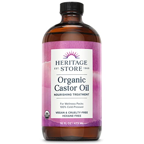Heritage Store Organic Castor Oil  Nourishing Hair Treatment