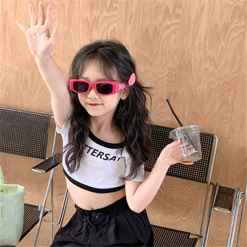 韩版女童墨镜中大童8岁9岁女孩女宝宝太阳镜公主时尚防紫外线走秀