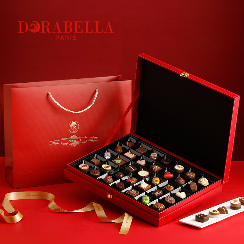 比利时进口纯可可脂夹心巧克力礼盒装送女朋友高端伴手礼生日礼物