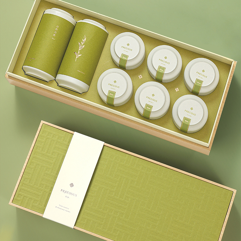 2022自然当然小罐茶包装盒空礼盒白茶绿茶龙井通用茶叶礼盒装空盒