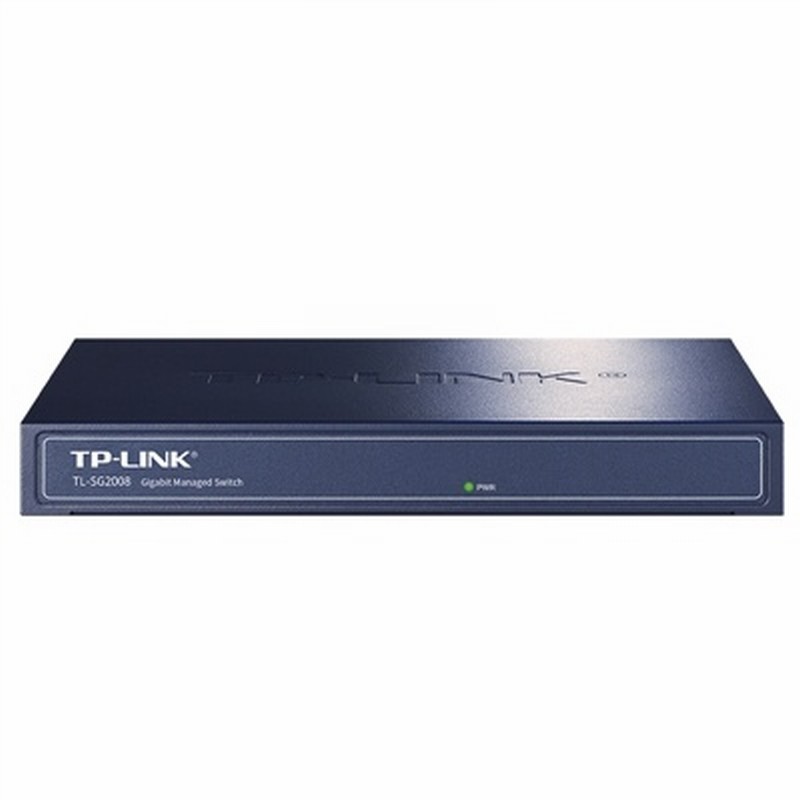 TP-LINK TL-SG2008 8口全千兆交换机VLAN端口网管型Web云远程管理汇聚链路聚合家用网络分线即插即用