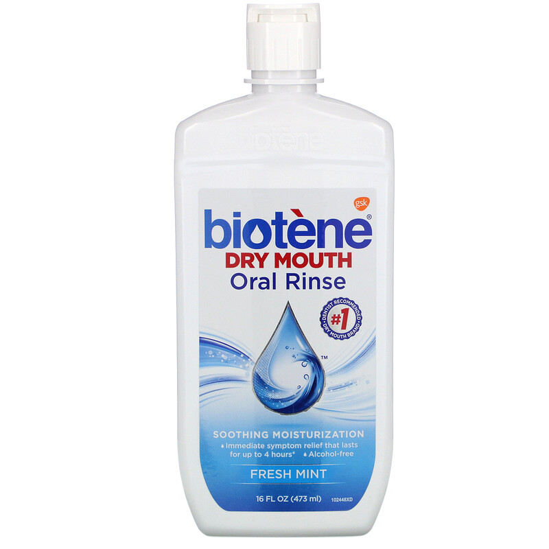 特惠#美国Biotene Dental 百特能口干漱口水口腔清洗薄荷味473ml