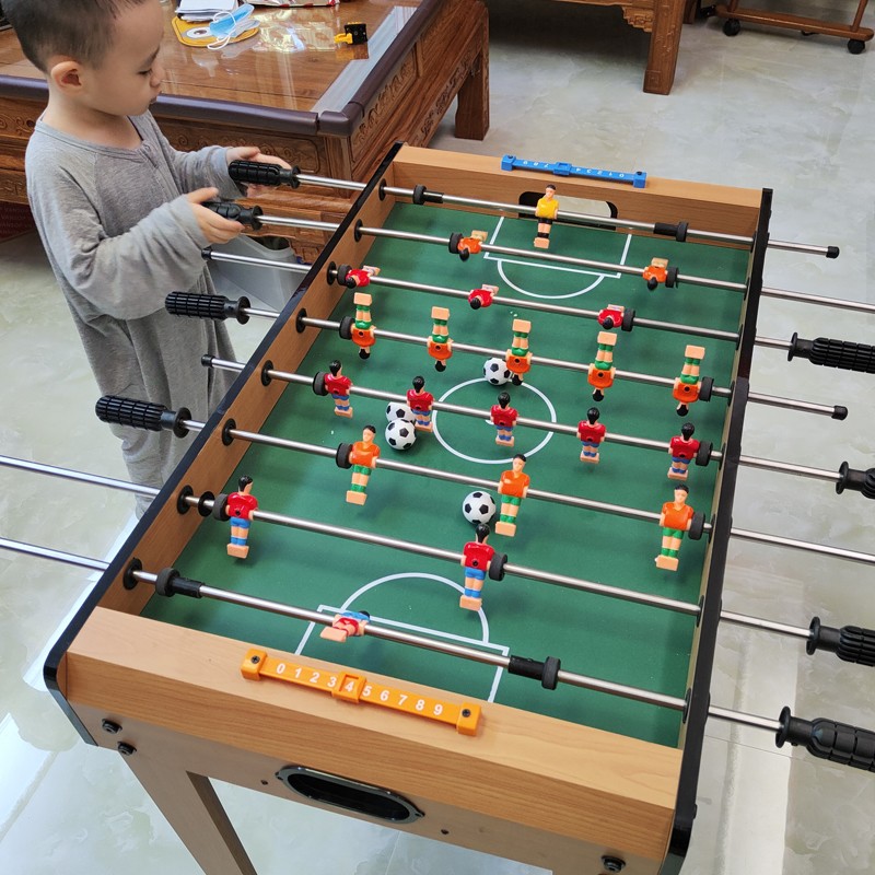 儿童桌上足球机家用双人式桌面足球对战台踢足球桌游亲子互动玩具