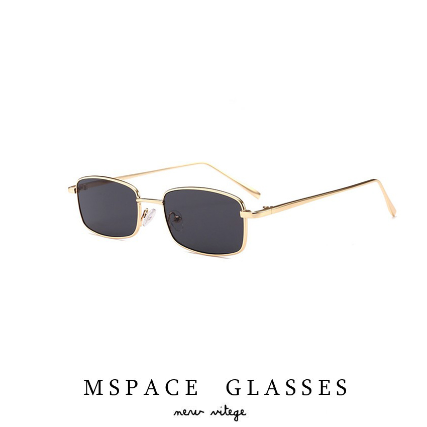 MSPACE 2022攀娘同款长方形李宇春方框复古太阳镜欧美街拍小墨镜