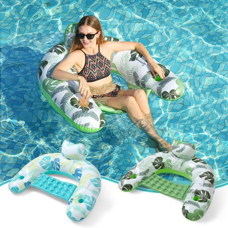 水上浮毯漂浮垫充气浮排游泳床躺椅浮床吊床浮垫泳池浮床海上玩具
