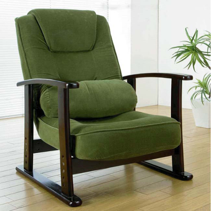 懒人老人沙发单椅折叠躺椅阳台客厅休闲舒适实木扶手护腰高靠背椅