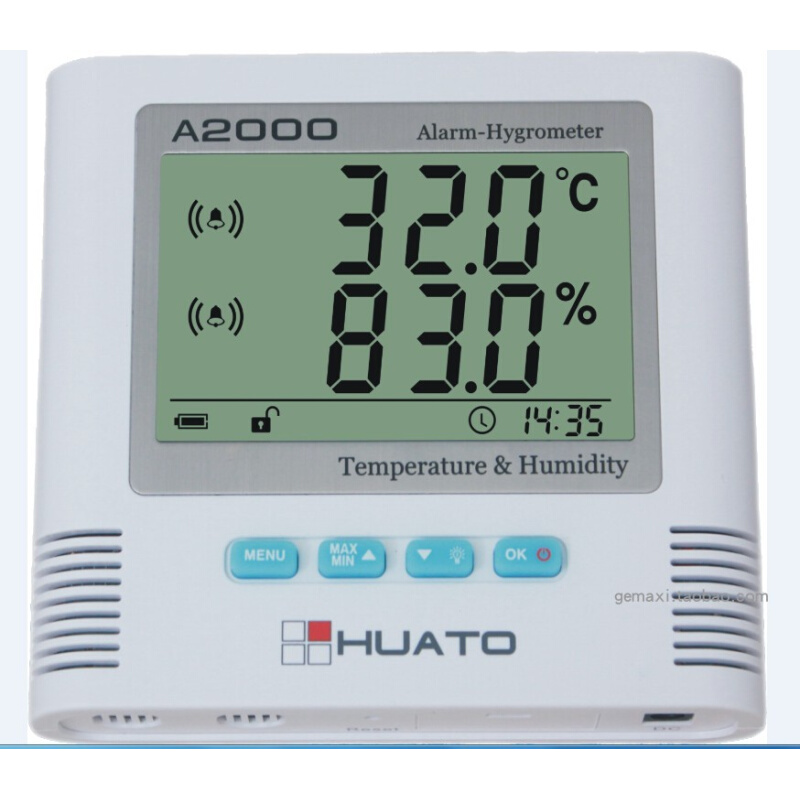 华图A2000-TH声光报警温湿度表A2000-EX数字温湿度计无纸记录仪