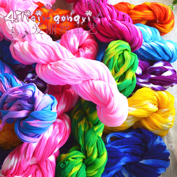 丝网花材料丝袜花 高密度加长不褪色双色玫瑰百合爱丽丝工艺