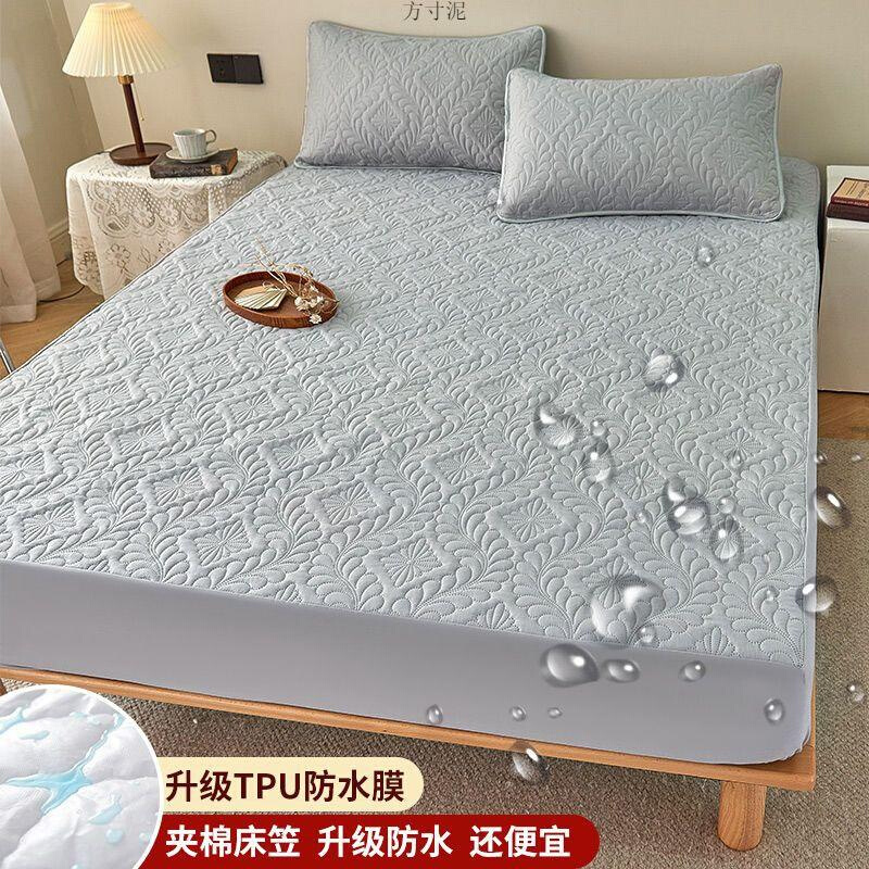 床笠夹棉加厚床罩单件床透气保护罩防尘保护套源头工厂一件