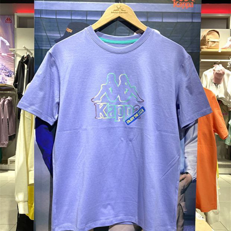 Kappa卡帕专柜女式休闲短袖图案衫圆领薄T恤衫2021夏款K0B42TD82