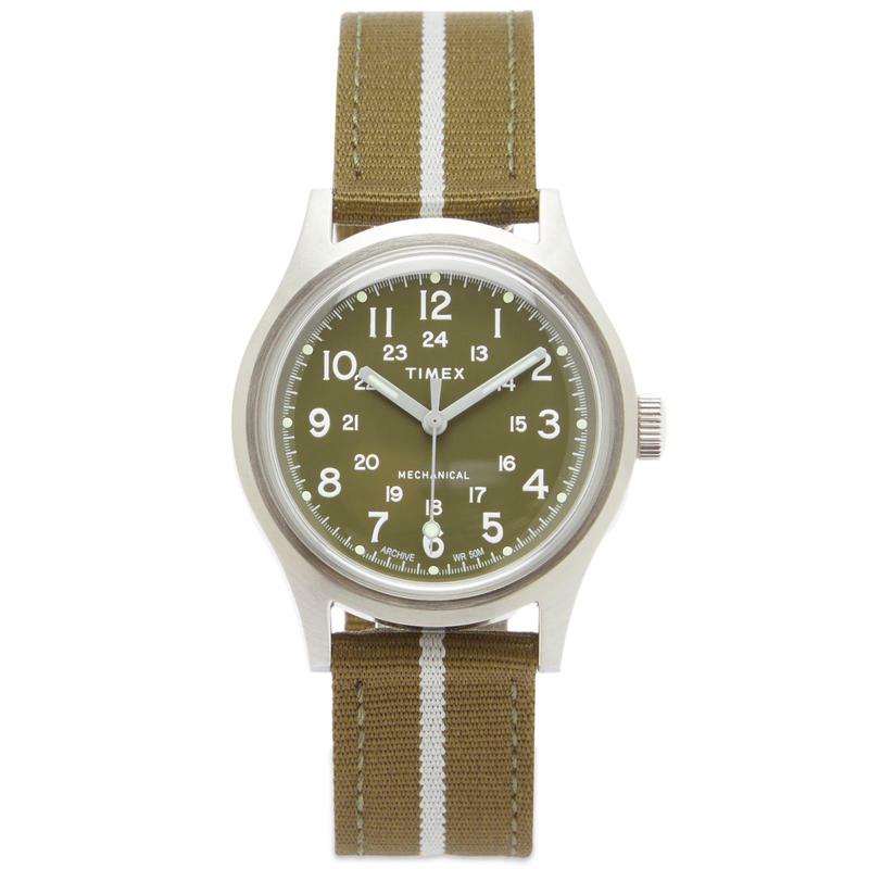 天美时TIMEX专柜欧美腕表舒适休闲橄榄绿帆布表带男士手表23热销