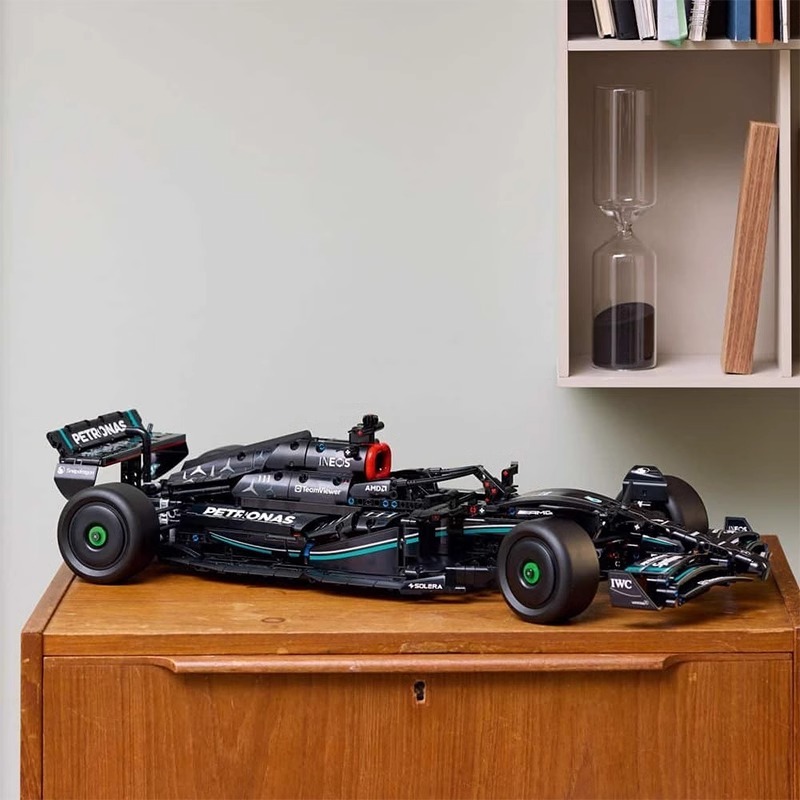 中国积木机械组42171梅赛德斯F1方程式赛车男孩拼装跑车玩具礼物
