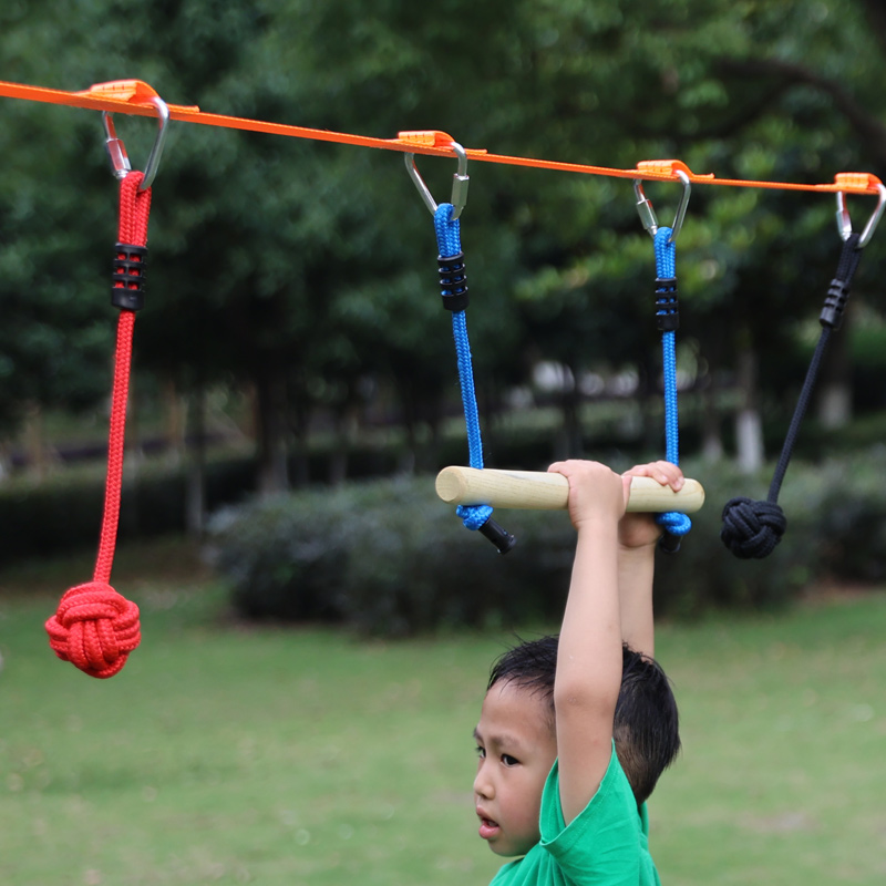 儿童体能玩具感统训练器材吊环单杠攀爬绳秋千配件幼儿园户外运动