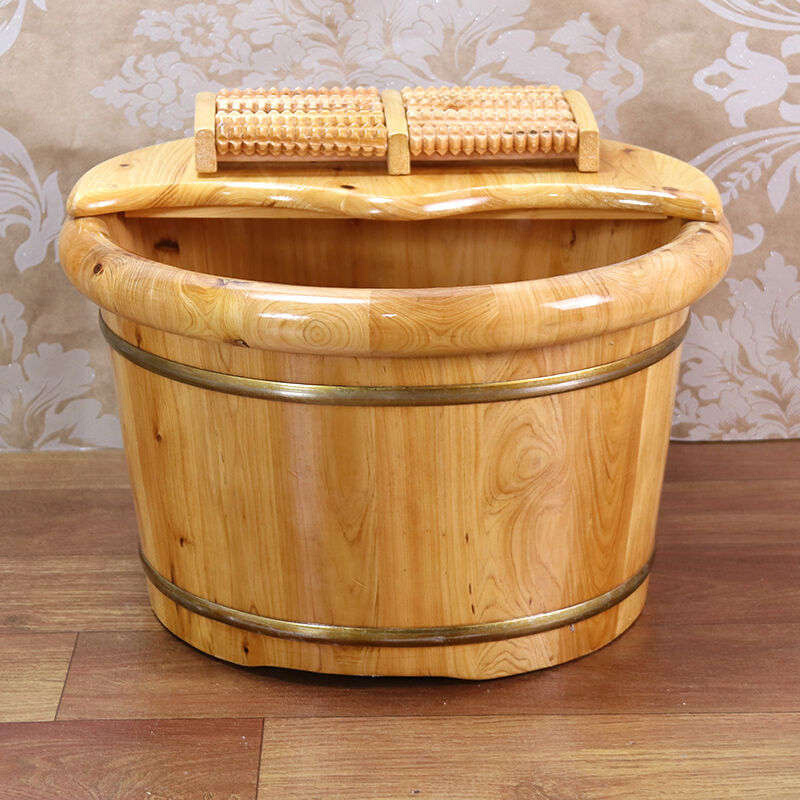 小木盆香木品木足泡木加脚家品质木脚用桶洗桶足木爆厚疗桶柏浴实