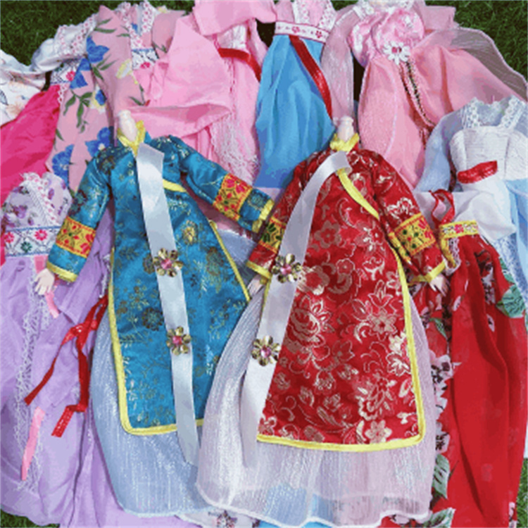 国风古装衣服30厘米娃娃公主仙子换装衣服女孩婚纱儿童生日礼物