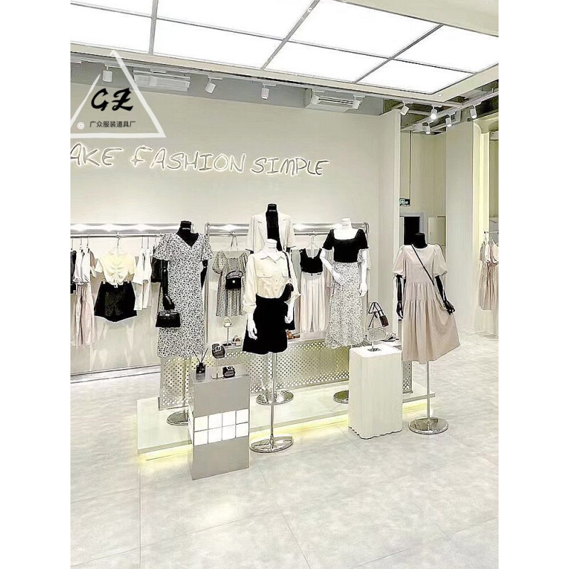 韩版模特服装店橱窗展示半身人台模特布艺木手模特圆底座爆款模特