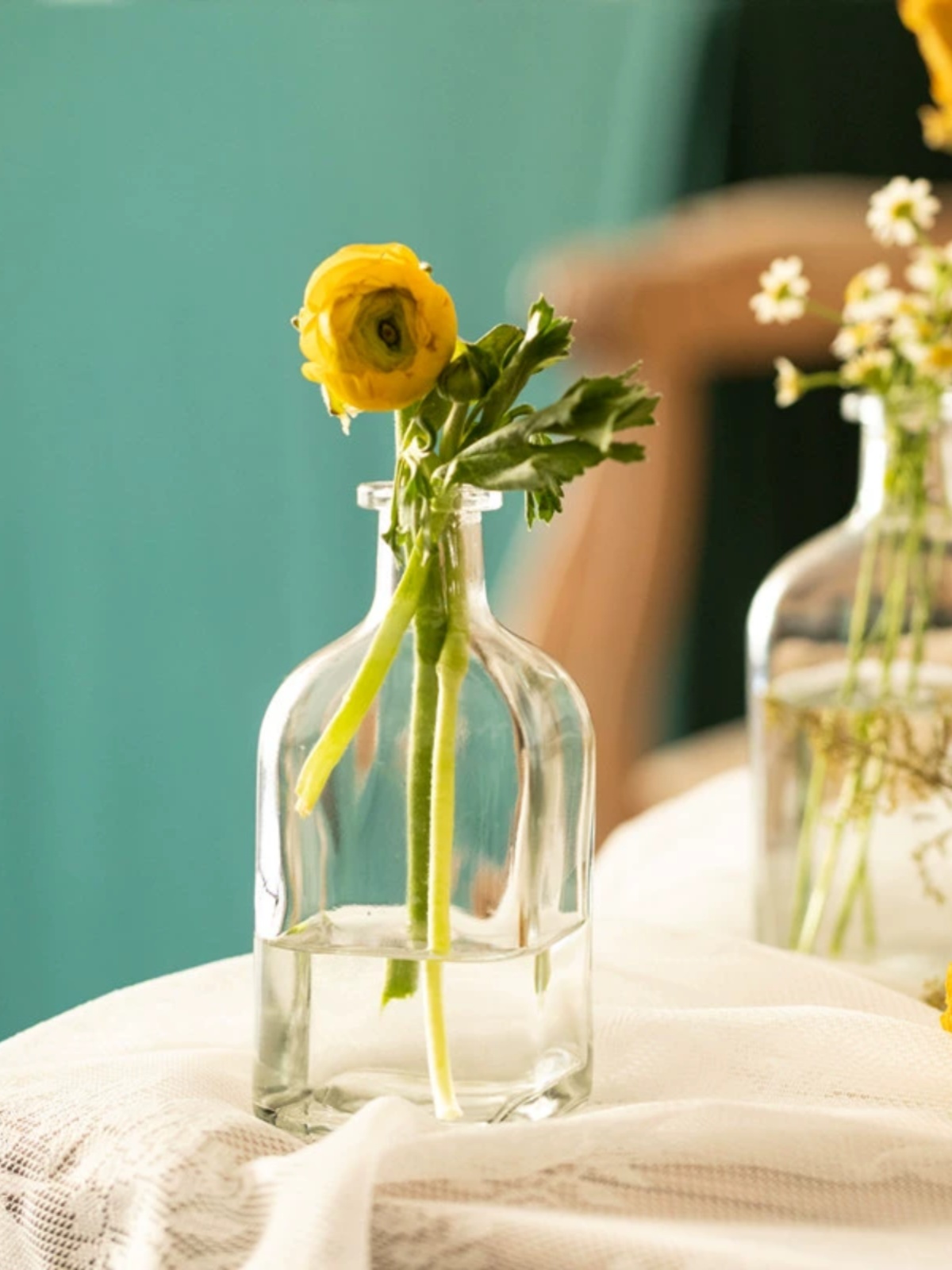 花时间《飘零》日系杂货家庭园艺庭院鲜花玻璃花瓶摆件绿植干花瓶