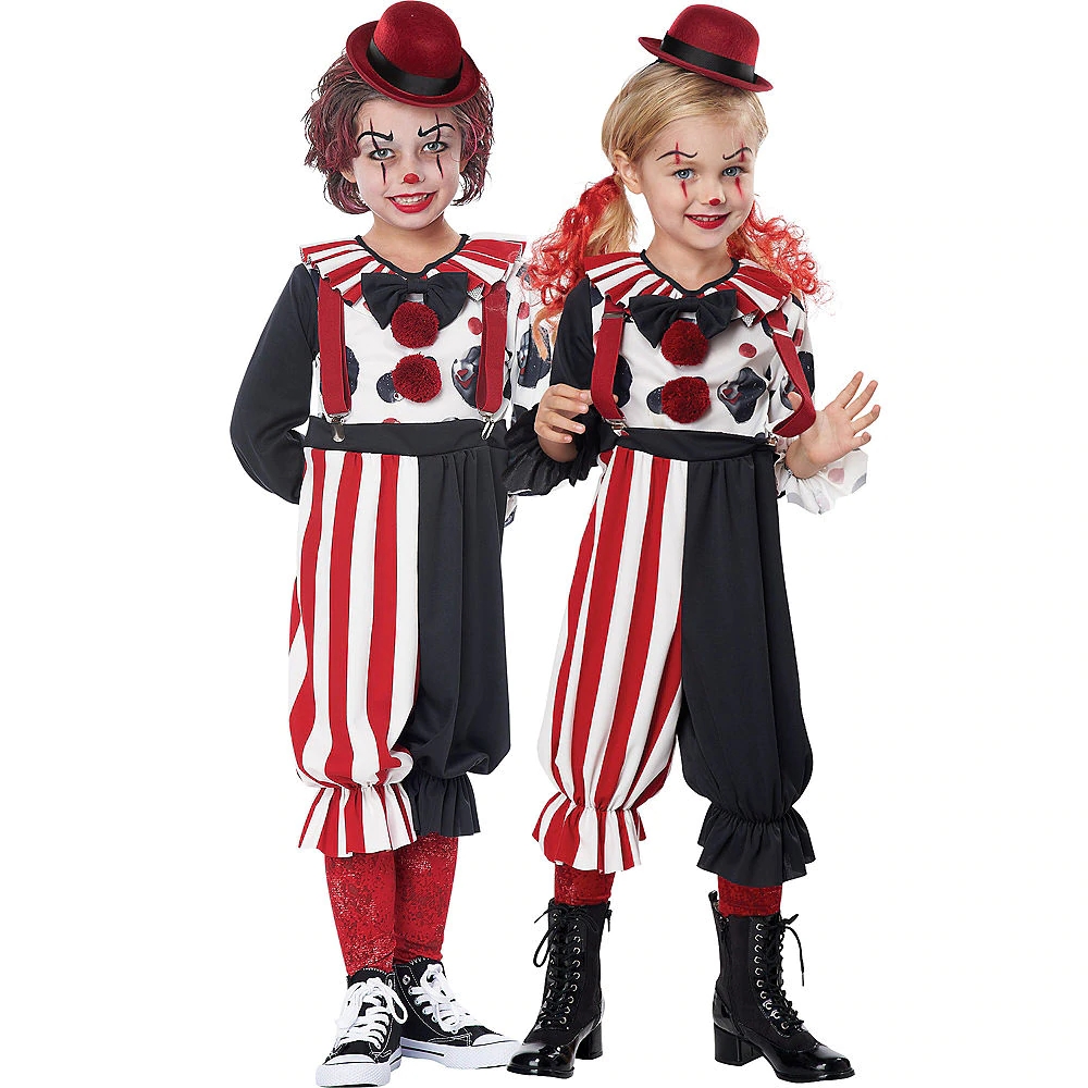 万圣节搞笑小丑服装六一儿童节化妆舞会魔术师表演服搞怪可爱装扮