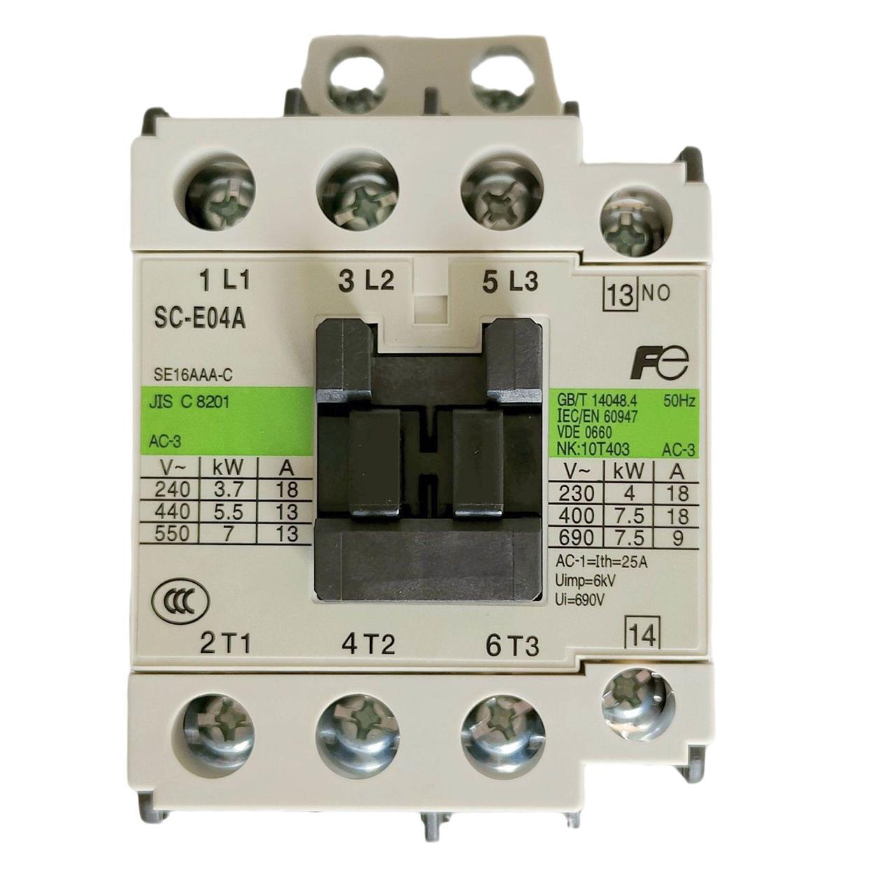 电梯电磁接触器SC-E04A常闭21NC常开13NO常熟富士原厂25A量大优惠