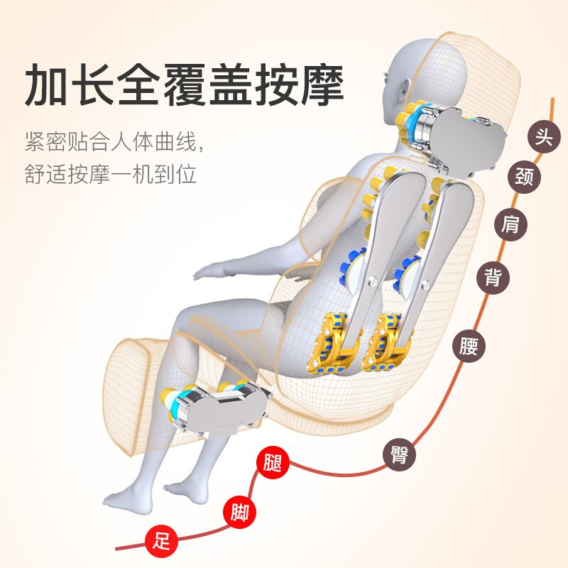 思育肩颈椎按摩器仪颈部腰部肩部背部多功能全身震动家用椅垫