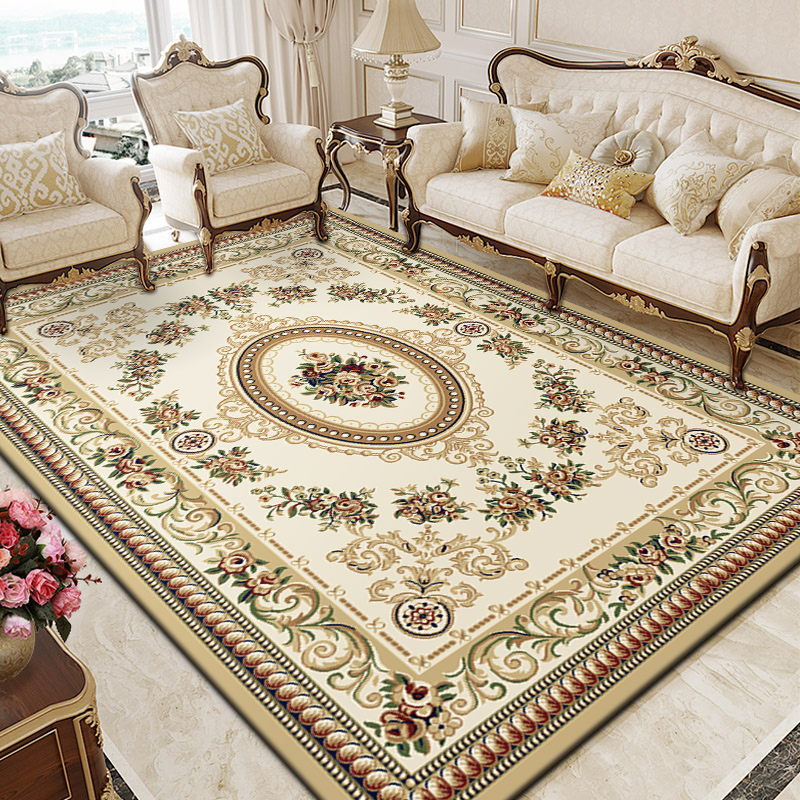 东升地毯欧式轻奢客厅沙发茶几垫子卧室床边毯简约加厚家用大地垫
