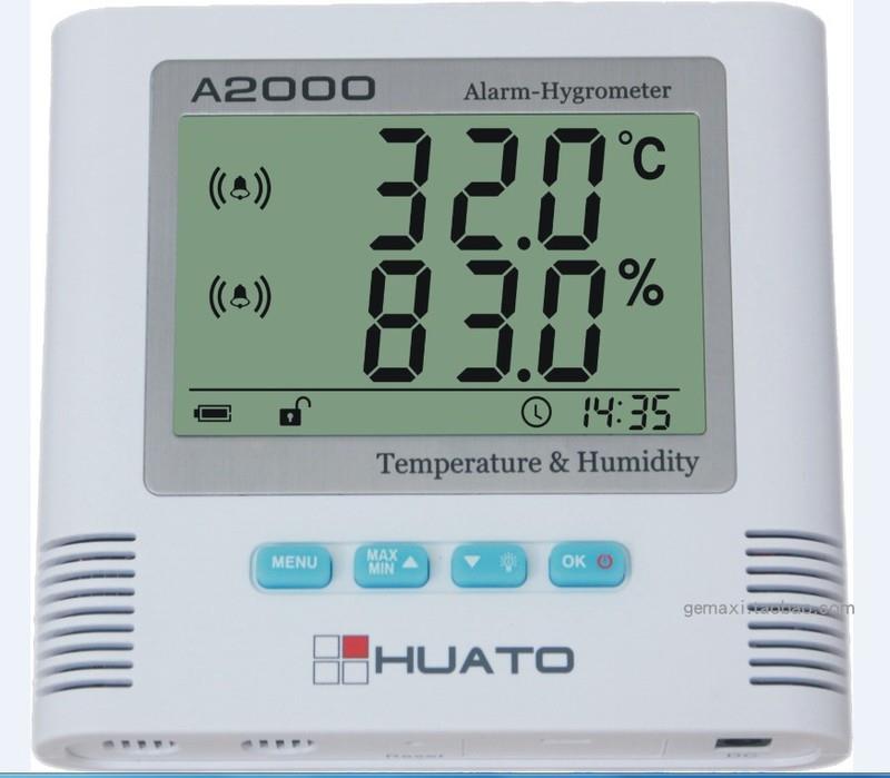 华图A2000-TH声光报警温湿度表A2000-EX数字温湿度计无纸记录仪