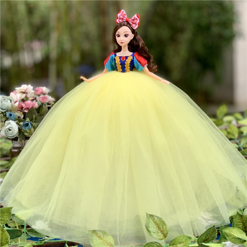 婚纱娃娃大号迪士尼公主儿童玩具女孩礼物舞蹈班礼品白雪公主艾莎