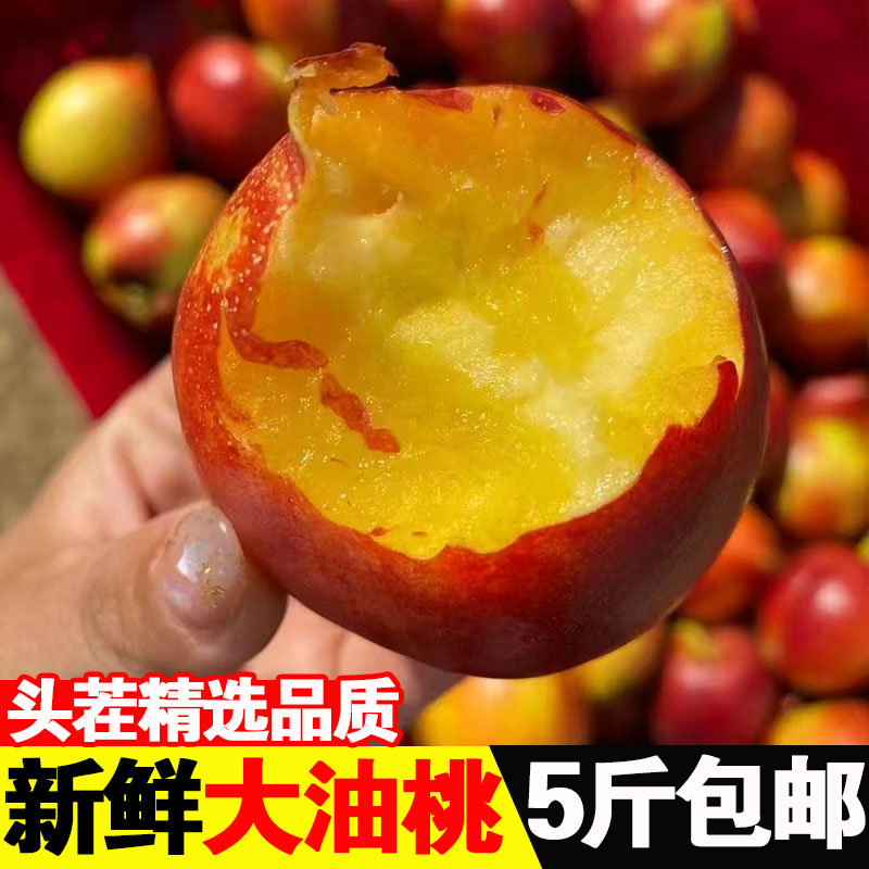 当季新鲜黄心油桃子10斤脆桃整箱水果4月时令应季香桃五月红桃