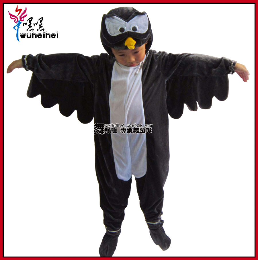 儿童表演服 猫头鹰演出服装 动物服饰猫头鹰 舞蹈服 动物游戏服