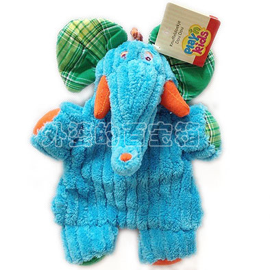 德国原单蓝色大象婴儿安抚玩具
