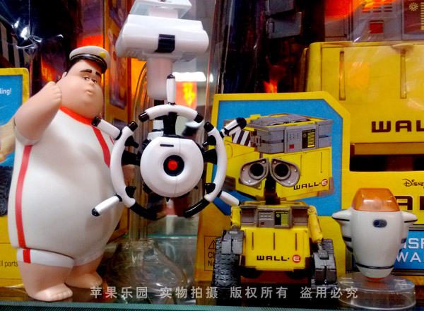 迪士尼 07年合俊代工机器人总动员 瓦力 船长 稀有收藏