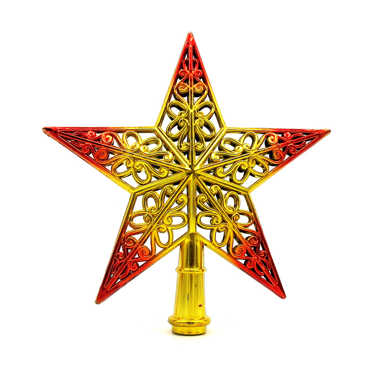 圣诞五角星 镂空圣诞树顶星 树星五角星 圣诞节装饰品圣诞礼品