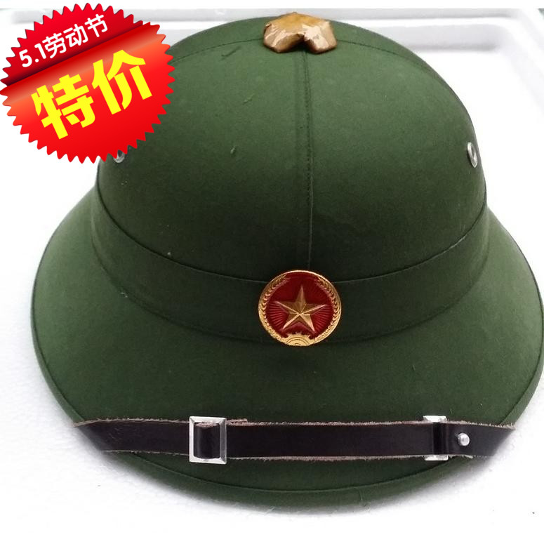 包邮越南民族帽子民用绿帽子防晒帽表演道具太阳帽遮阳钓鱼帽