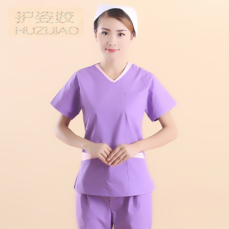 新款护士服女韩版洗手衣夏装刷手衣短袖口腔分体工作服OP-68