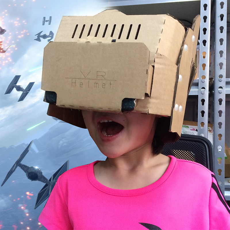VR头盔DIY一体机虚拟现实3D眼镜头戴式智能游戏头盔便携3D影院