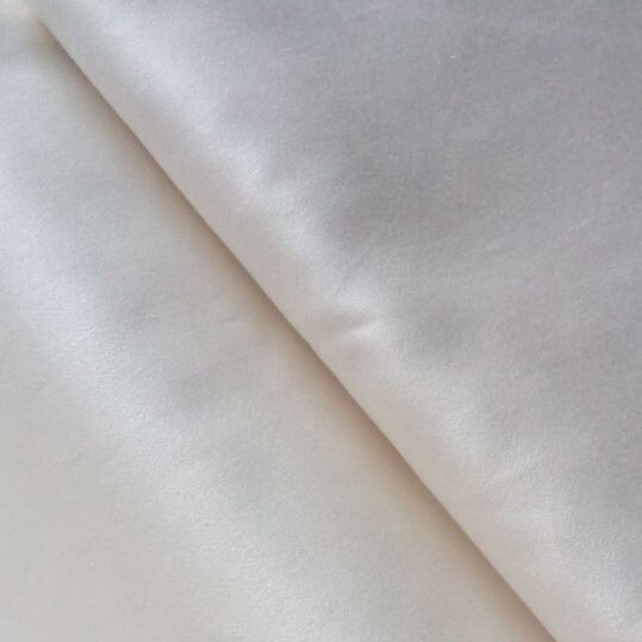 外贸出口纯棉埃及棉纯色高支纱贡缎裸睡双人床单米白真丝细腻素色