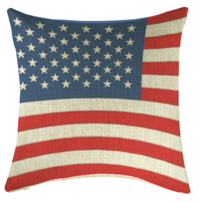 美国英国德国国旗系列棉麻抱枕靠枕沙发午睡床头办公室车用不含芯