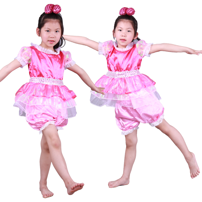 儿童小荷风采小脚丫舞蹈演出服幼儿女童蓬蓬裙表演服装少儿舞台服