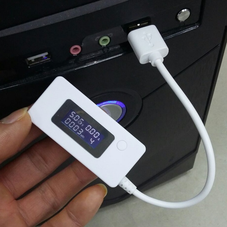 USB接口电流电压负载容量检测试仪 数字显示手机充电测仪器