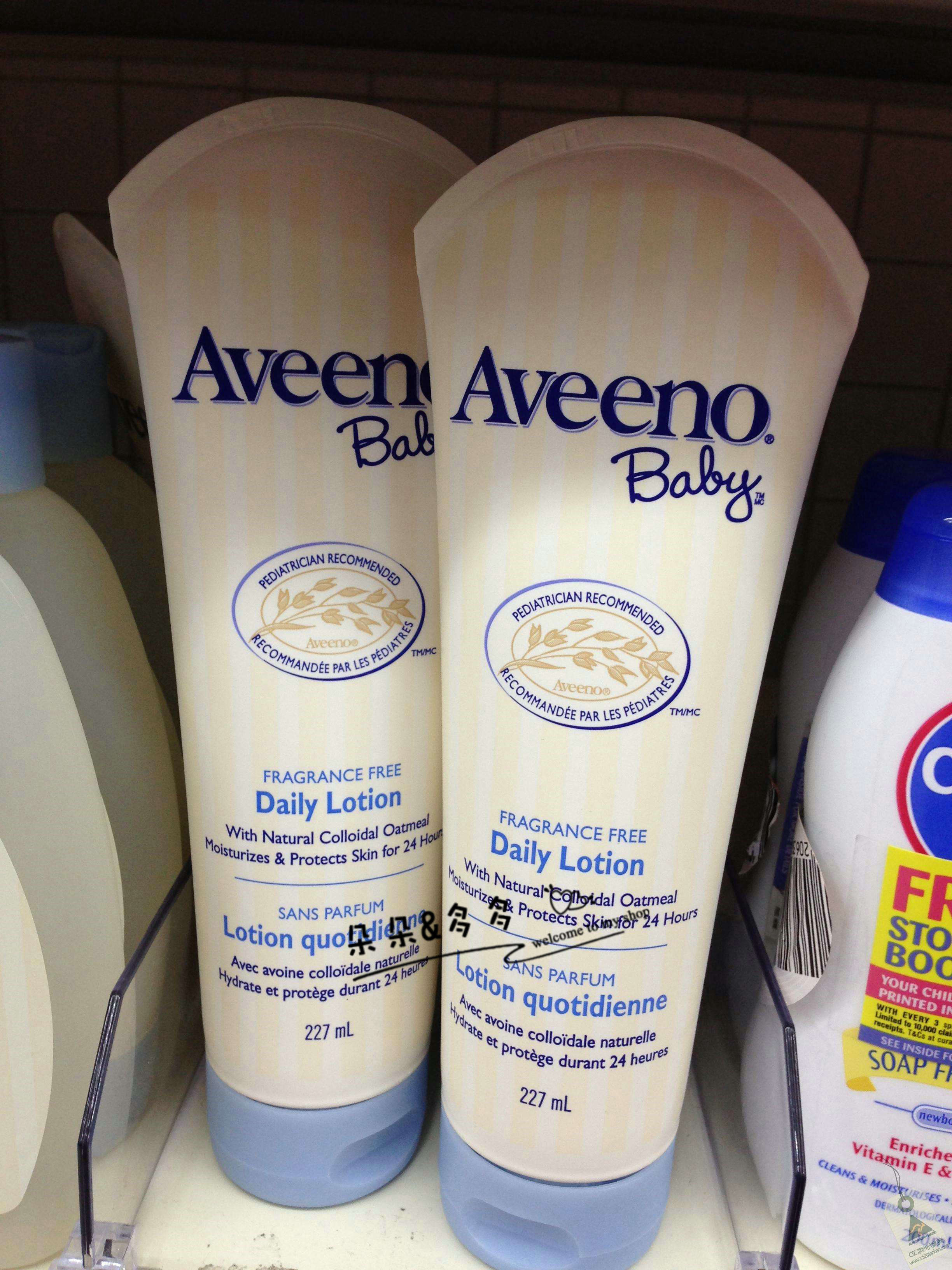 美国Aveeno艾诺维 婴儿儿童燕麦保湿乳润肤面霜宝宝身体乳 227g