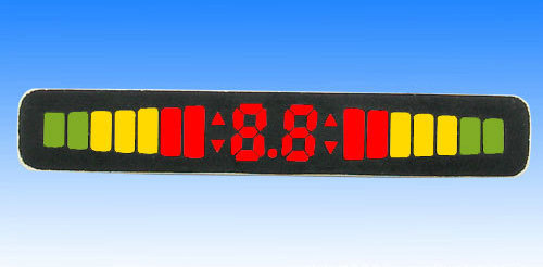 供应红黄绿三色高亮LIT6610GYR倒车雷达模块彩屏数码管共阳发光块