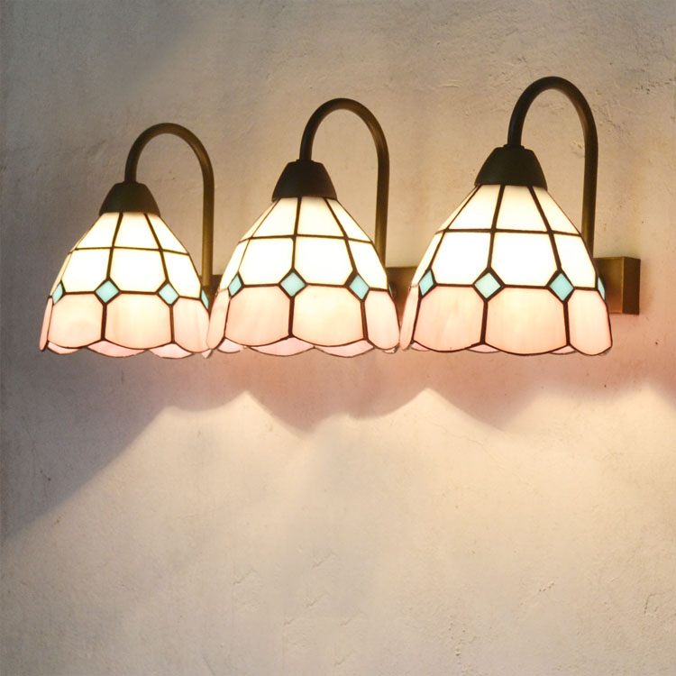 地中海简约美式铁艺客厅卧室床头过道LED壁灯卫生间镜前灯