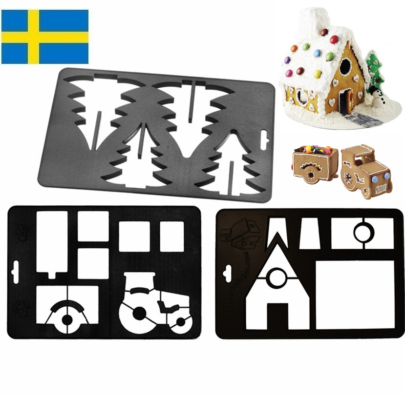 瑞典进口Orthex安徒生城堡姜饼屋模具小房子烘焙模3件8折赠饼干模