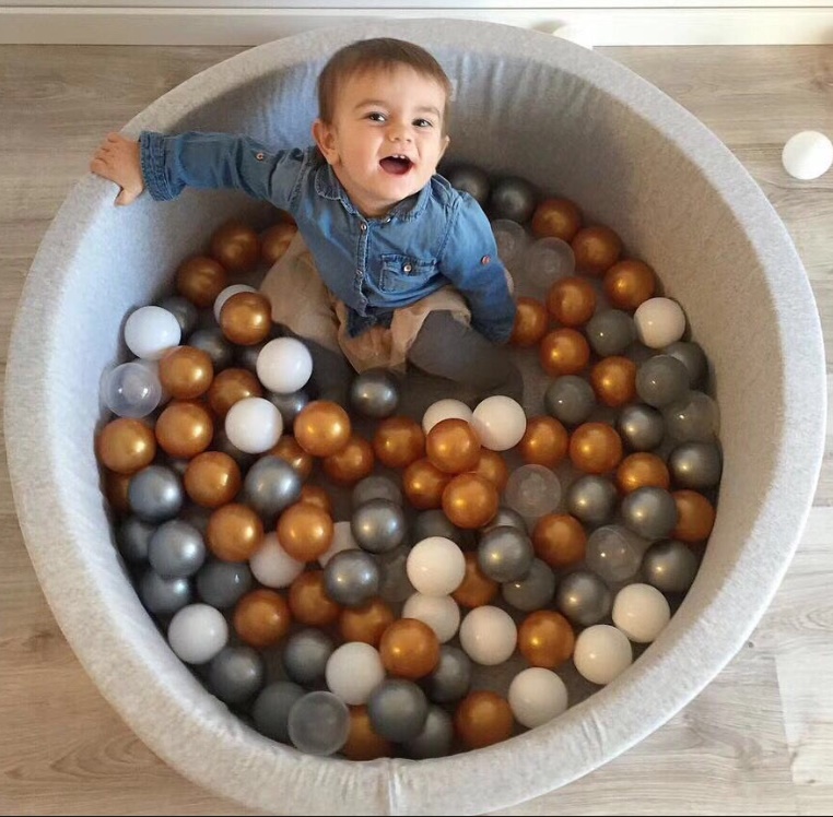金色海洋球儿童波波球池出口欧美宝宝玩具球球