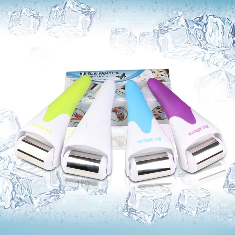 韩国ice roller不锈钢冰滚轮提升微针辅助修复脸部冰按摩护理仪器
