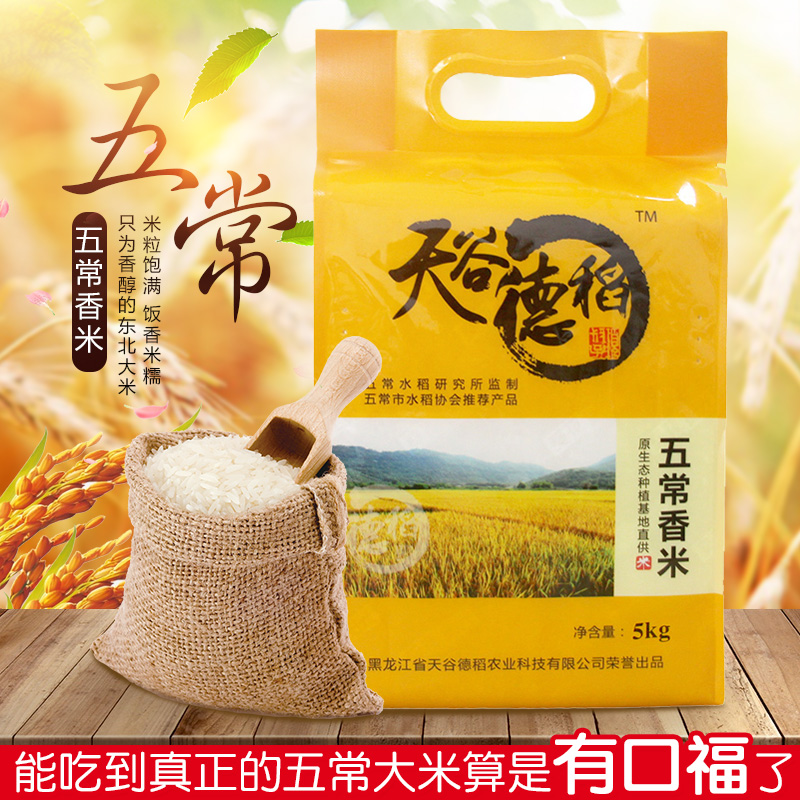 2023秋季新米天谷德稻五常大米鸭田稻大米5kg10斤东北大米粳米