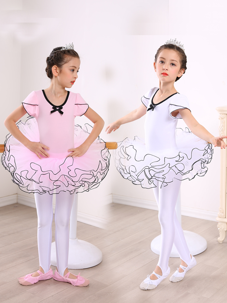 儿童舞蹈服装练功服女童跳舞衣服芭蕾舞纱裙蓬蓬裙幼儿合唱表演服