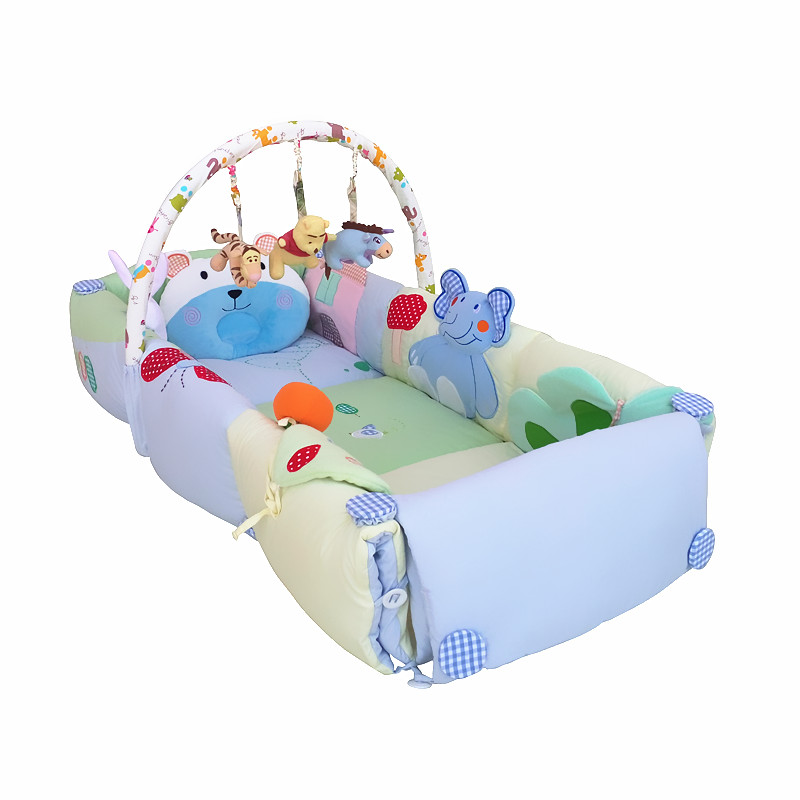 便携式婴儿床可折叠宝宝旅行床新生儿床中床多功能婴儿爬行游戏垫