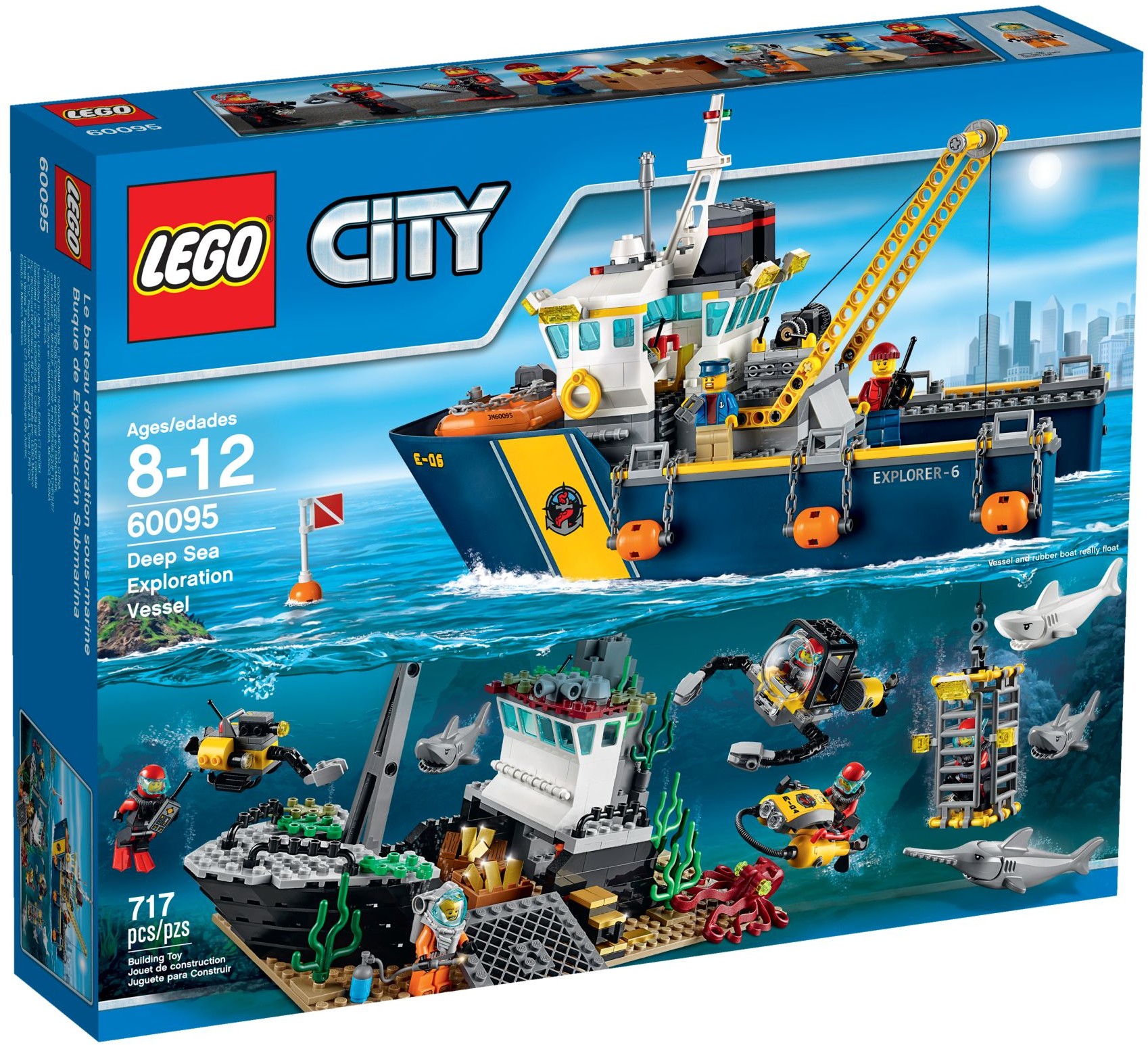 深海探险勘探船 城市系列 60095 乐高玩具积木益智趣味玩具租赁